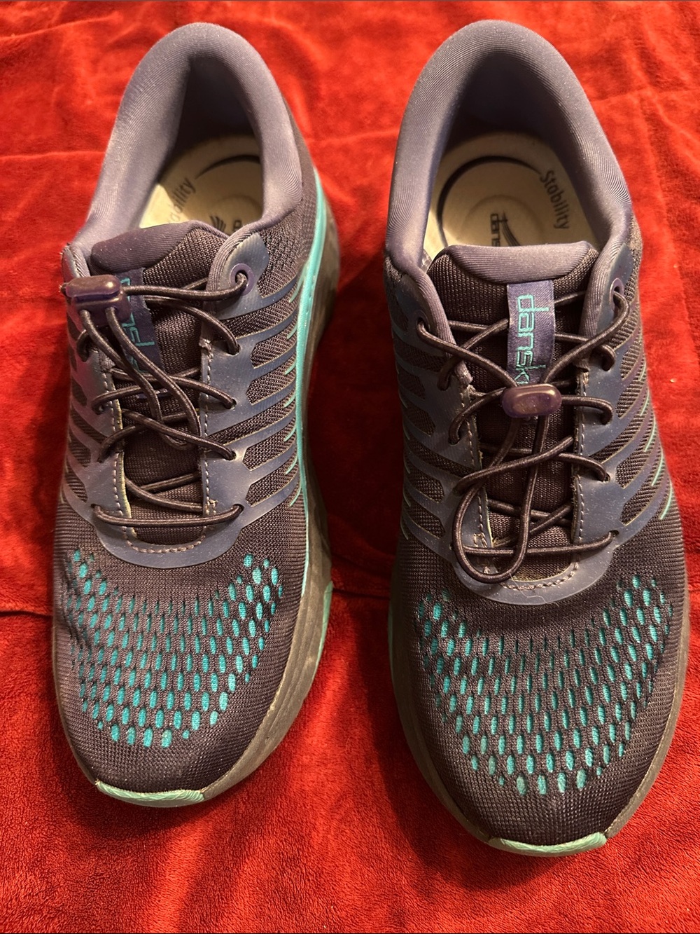 Dansko Men’s Athletic Sneakers in Navy with Teal Accents